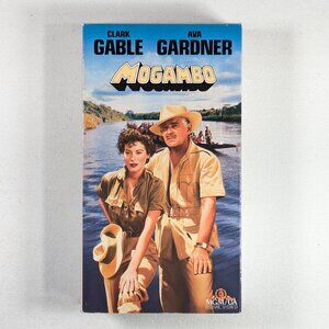 3/$15 1953 MOGAMBO VHS movie with Clark Gable, Ava Gardner
